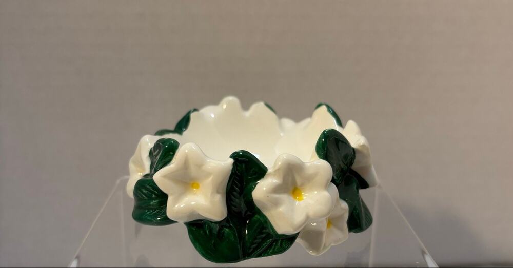 Fitz & Floyd Porcelain Candle Holder Base.
